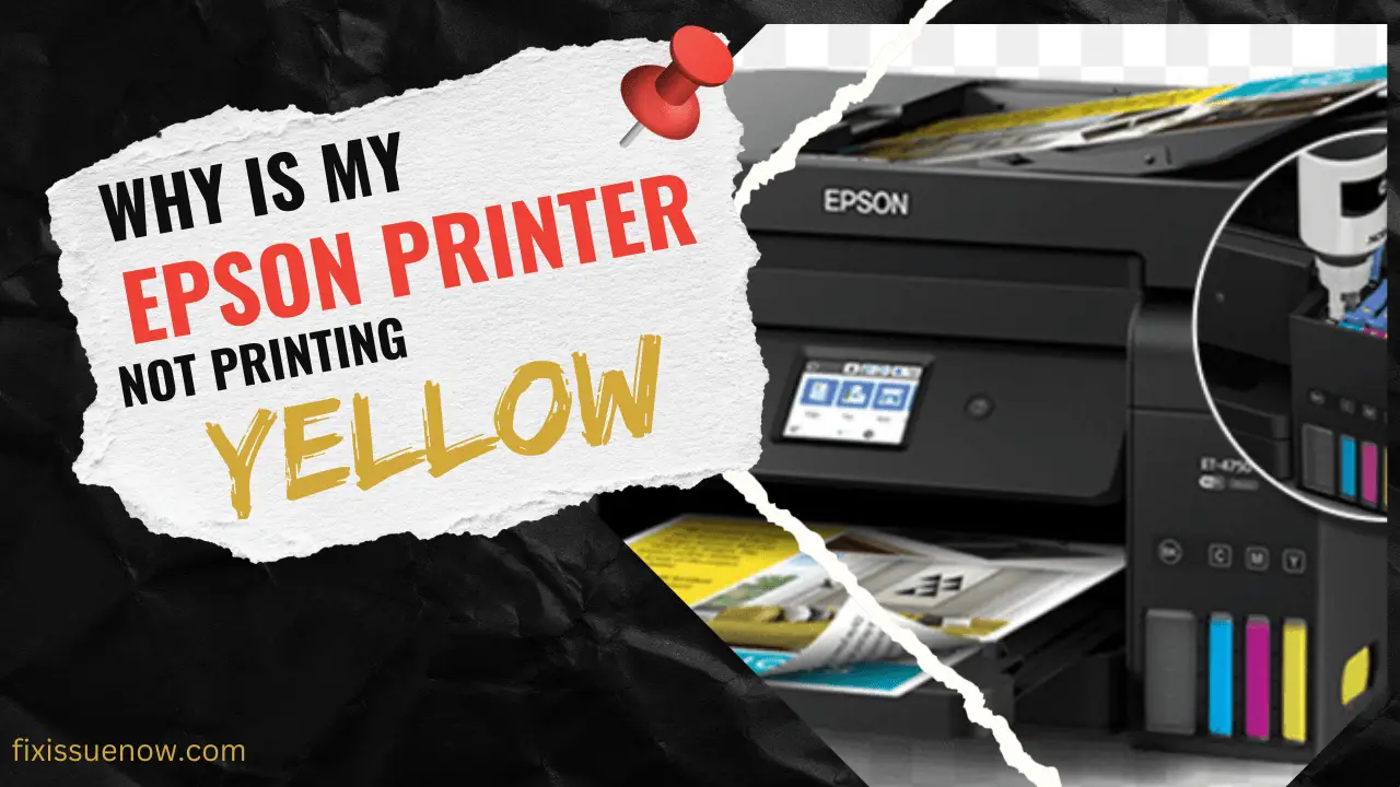 epson printer not printing yellow